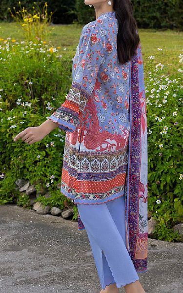 Gul Ahmed Pastel Blue Lawn Suit | Pakistani Lawn Dress in USA- Image 2