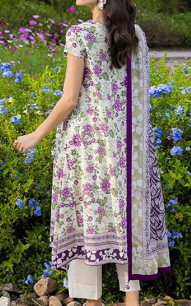Gul Ahmed Off White Lawn Suit | Pakistani Lawn Dress in USA- Image 2