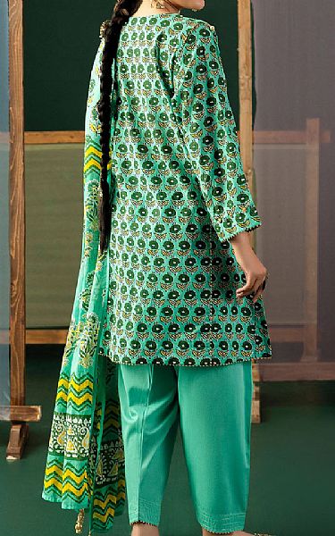 Gul Ahmed Sea Green Lawn Suit | Pakistani Lawn Dress in USA- Image 2