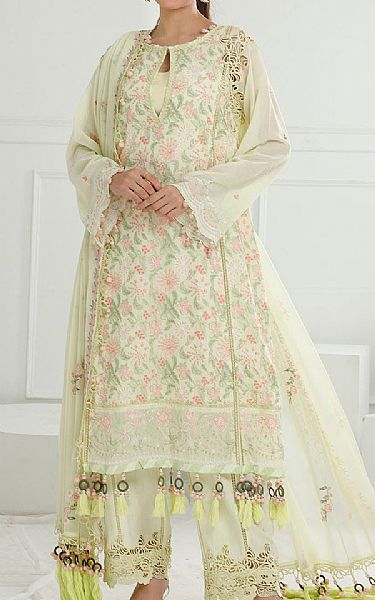 Gul Ahmed Green Mist Swiss Voile Suit | Pakistani Lawn Dress in USA- Image 1
