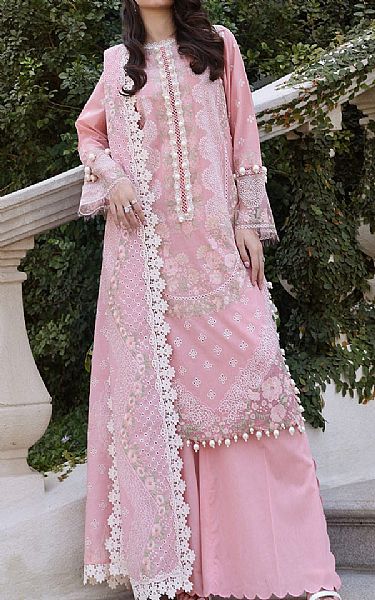 Gul Ahmed Pink Lawn Suit | Pakistani Lawn Dress in USA- Image 1