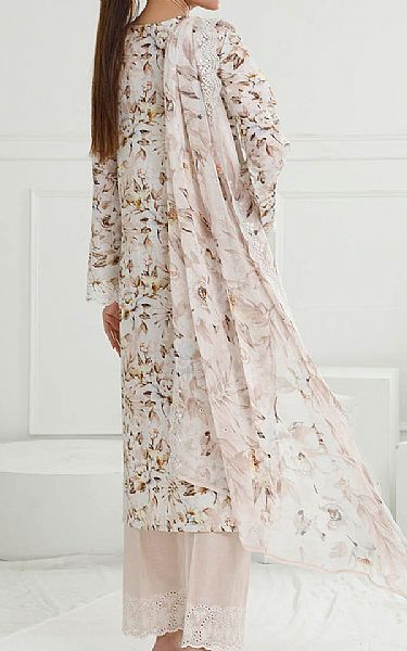 Gul Ahmed Light Pink/Off White Lawn Suit | Pakistani Lawn Dress in USA- Image 2
