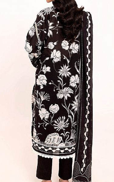 Gul Ahmed Black/Off White Lawn Suit | Pakistani Lawn Dress in USA- Image 2