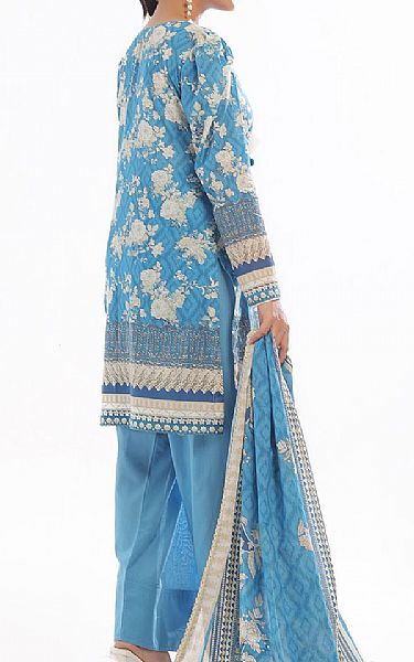 Gul Ahmed Blue Lawn Suit | Pakistani Lawn Dress in USA- Image 2
