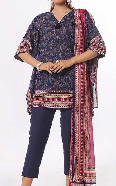 Gul Ahmed Bright Grey Lawn Suit | Pakistani Lawn Dress in USA- Image 1