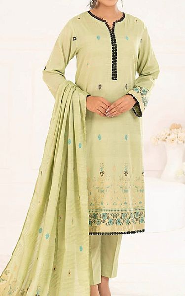 Gul Ahmed Green Mist Jacquard Suit | Pakistani Lawn Dress in USA- Image 1
