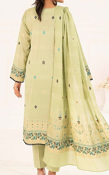 Gul Ahmed Green Mist Jacquard Suit | Pakistani Lawn Dress in USA- Image 2