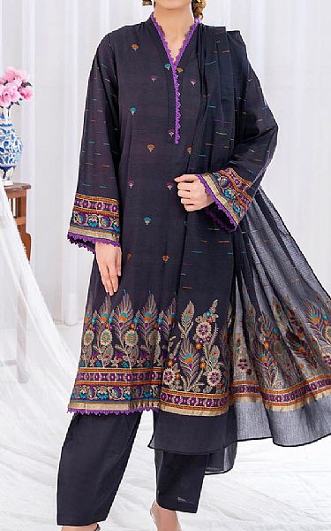 Gul Ahmed Purple Taupe Jacquard Suit | Pakistani Lawn Dress in USA- Image 1