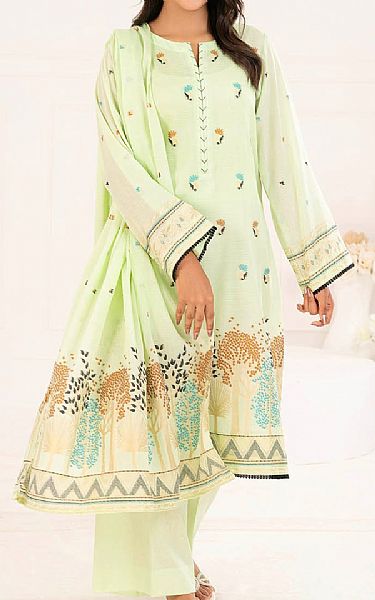 Gul Ahmed Beryl Green Jacquard Suit | Pakistani Lawn Dress in USA- Image 1