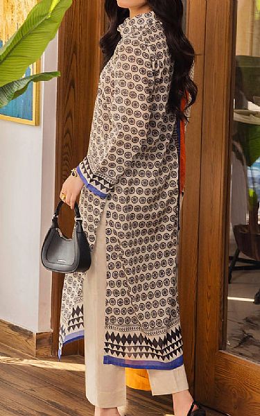 Gul Ahmed Black/Ivory Lawn Suit | Pakistani Lawn Dress in USA- Image 2