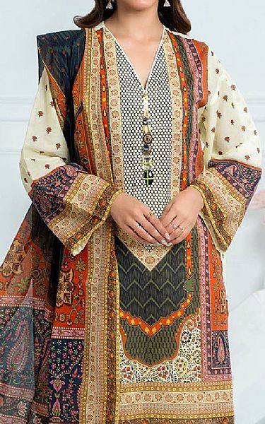 Gul Ahmed Multi Lawn Suit | Pakistani Lawn Dress in USA- Image 2