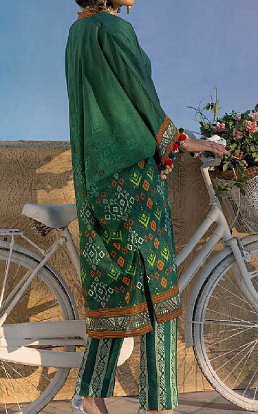 Gul Ahmed Green Lawn Suit (2 pcs) | Pakistani Lawn Dress in USA- Image 2