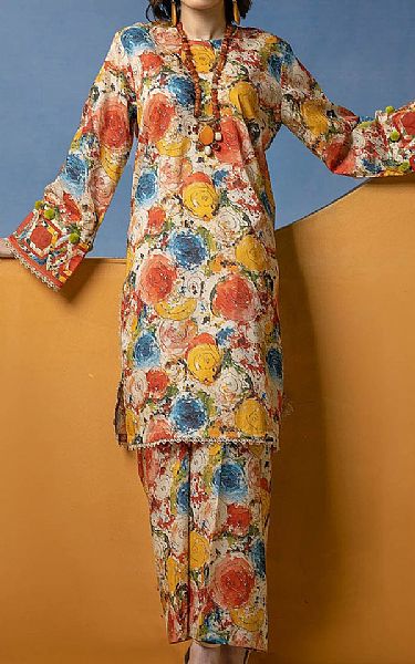 Gul Ahmed Multi Lawn Suit (2 pcs) | Pakistani Lawn Dress in USA- Image 1