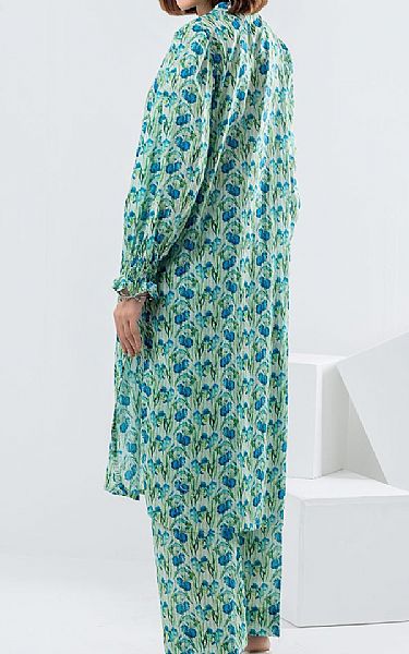 Gul Ahmed Aqua Lawn Suit (2 pcs) | Pakistani Lawn Dress in USA- Image 2