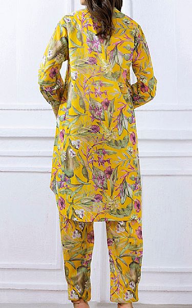 Gul Ahmed Mustard Lawn Suit (2 pcs) | Pakistani Lawn Dress in USA- Image 2