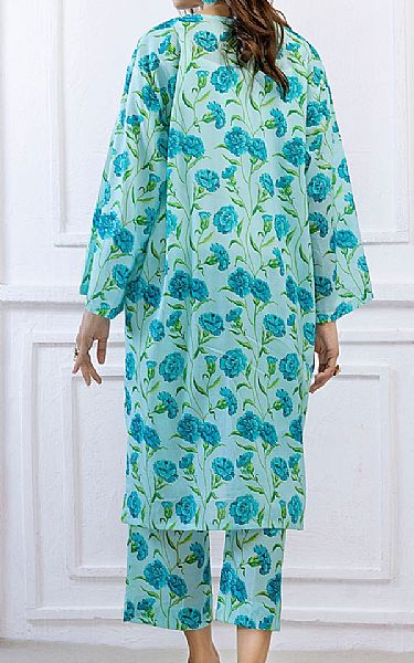 Gul Ahmed Turquoise/Green Lawn Suit (2 pcs) | Pakistani Lawn Dress in USA- Image 2