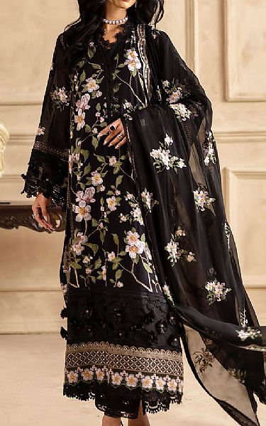 Gul Ahmed Black Voile Suit | Pakistani Lawn Dress in USA- Image 1
