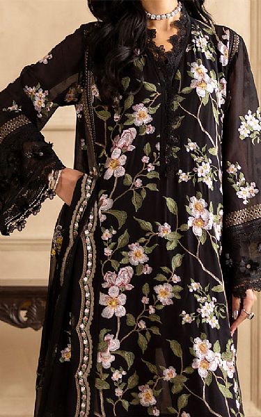 Gul Ahmed Black Voile Suit | Pakistani Lawn Dress in USA- Image 2