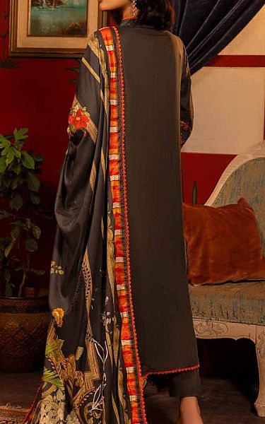 Gul Ahmed Bronze/Orange Corduroy Suit | Pakistani Winter Dresses- Image 2
