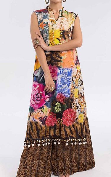 Gul Ahmed Multi Cambric Suit (2 pcs) | Pakistani Lawn Dress in USA- Image 1