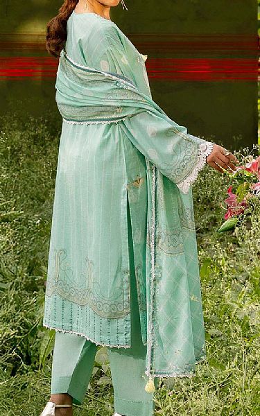 Gul Ahmed Summer Green Lawn Suit | Pakistani Lawn Dress in USA- Image 2