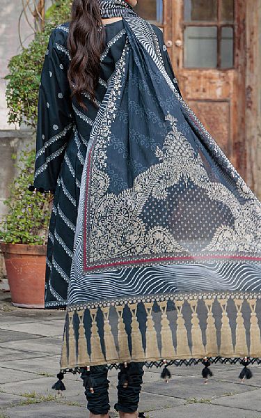 Gul Ahmed Charcoal Grey Lawn Suit | Pakistani Lawn Dress in USA- Image 2