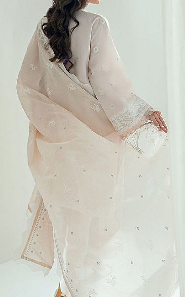 Gul Ahmed Light Pink/Off White Lawn Suit | Pakistani Lawn Dress in USA- Image 2