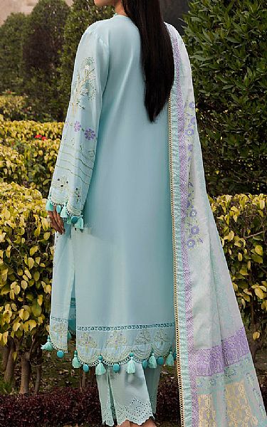 Gul Ahmed Sky Blue Lawn Suit | Pakistani Lawn Dress in USA- Image 2