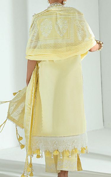 Gul Ahmed Pale Yellow Lawn Suit | Pakistani Lawn Dress in USA- Image 2