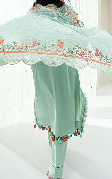 Gul Ahmed Summer Green Lawn Suit | Pakistani Lawn Dress in USA- Image 2