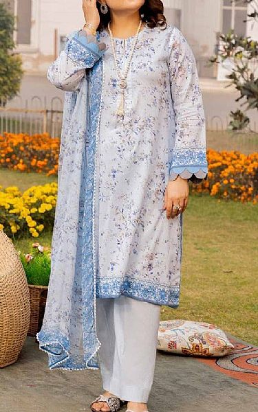 Gul Ahmed Lavender Grey Lawn Suit | Pakistani Lawn Suits- Image 1