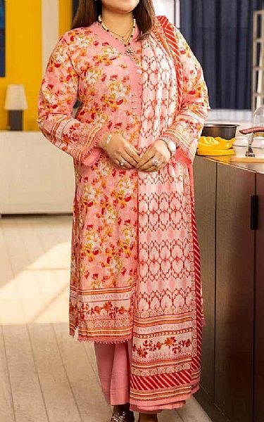 Gul Ahmed Sweet Pink Lawn Suit | Pakistani Lawn Suits- Image 1