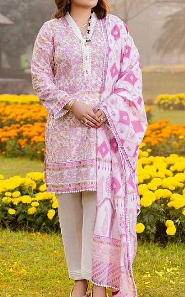 Gul Ahmed Pink Pearl Lawn Suit | Pakistani Lawn Suits- Image 1