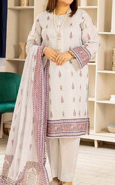 Gul Ahmed Off White Lawn Suit | Pakistani Lawn Suits- Image 1