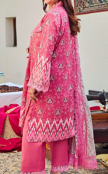 Gul Ahmed Dark Pink Lawn Suit | Pakistani Lawn Dress in USA- Image 2