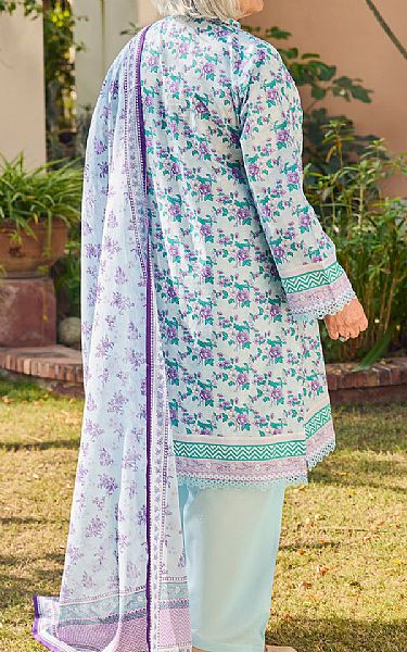 Gul Ahmed Light Blue Lawn Suit | Pakistani Lawn Dress in USA- Image 2