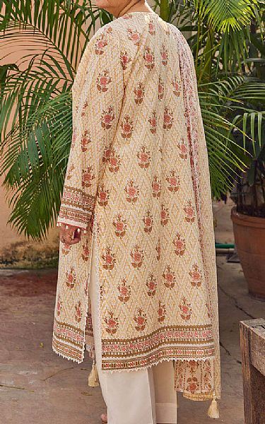 Gul Ahmed Off White Lawn Suit | Pakistani Lawn Dress in USA- Image 2