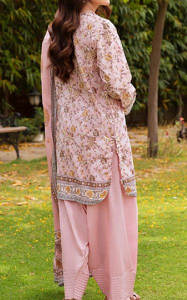 Gul Ahmed Light Pink Lawn Suit | Pakistani Lawn Dress in USA- Image 2