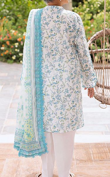 Gul Ahmed Off White Lawn Suit | Pakistani Lawn Dress in USA- Image 2