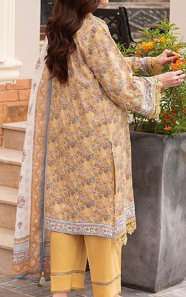 Gul Ahmed Orange Lawn Suit | Pakistani Lawn Dress in USA- Image 2
