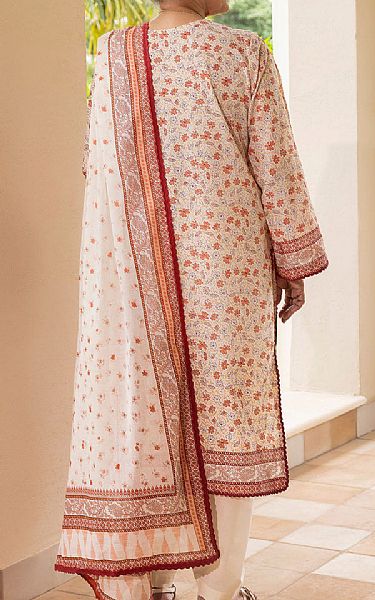 Gul Ahmed Off White Lawn Suit | Pakistani Lawn Dress in USA- Image 2