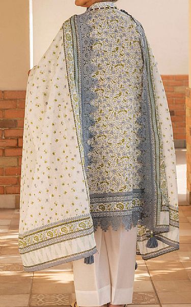 Gul Ahmed Off White Lawn Suit | Pakistani Lawn Dress in USA- Image 2