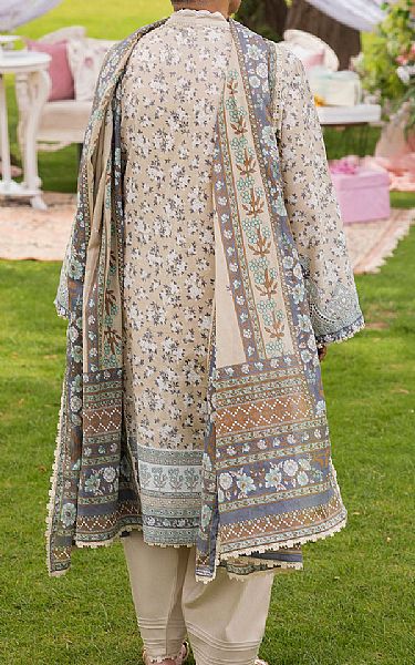 Gul Ahmed Ivory Lawn Suit | Pakistani Lawn Dress in USA- Image 2