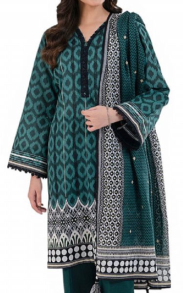 Gul Ahmed Gable Green Lawn Suit | Pakistani Lawn Dress in USA- Image 2