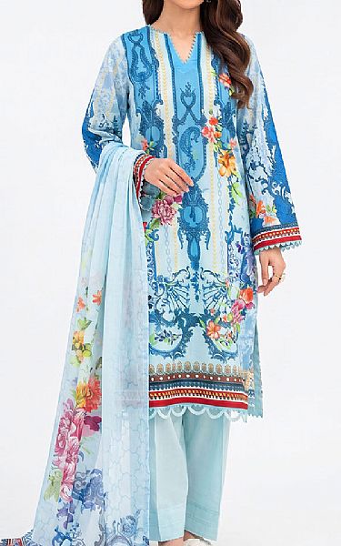 Gul Ahmed Blue Lawn Suit | Pakistani Lawn Dress in USA- Image 1