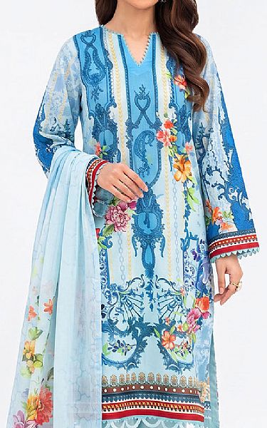Gul Ahmed Blue Lawn Suit | Pakistani Lawn Dress in USA- Image 2
