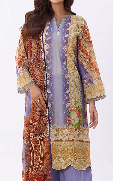 Gul Ahmed Light Purple Lawn Suit | Pakistani Lawn Dress in USA- Image 2