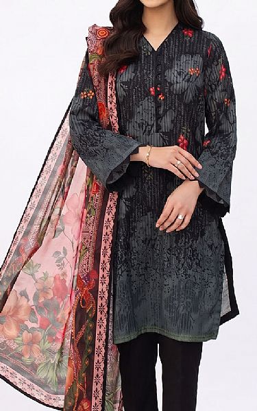 Gul Ahmed Black Lawn Suit | Pakistani Lawn Dress in USA- Image 2