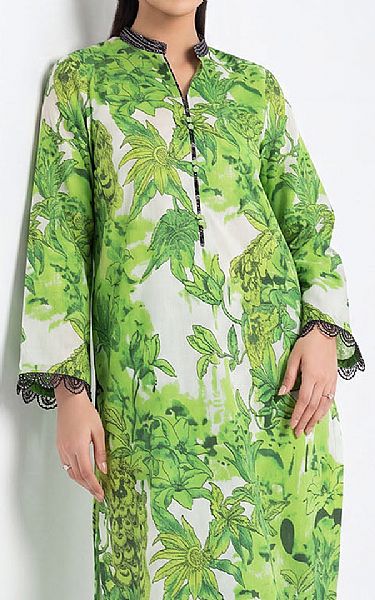 Gul Ahmed Green/Black Lawn Suit (2 pcs) | Pakistani Lawn Dress in USA- Image 2