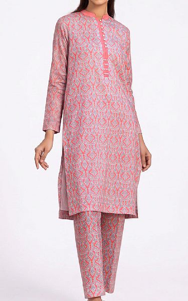 Gul Ahmed Lavender/Sea Pink Lawn Suit (2 pcs) | Pakistani Lawn Dress in USA- Image 1